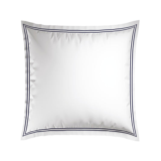 Pillowcase(s) cotton satin - La Rochelle Dark blue / White