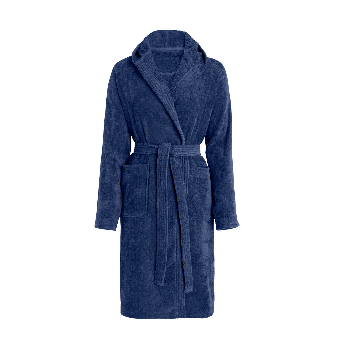 Hooded bathrobe - Navy blue