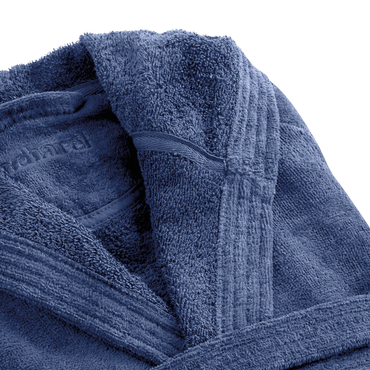 Hooded bathrobe - Navy blue