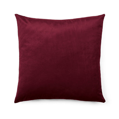 Cushion cover embossed - flower Burgundy