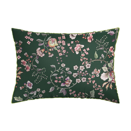 Pillowcase(s) cotton satin - Jardin secret Green