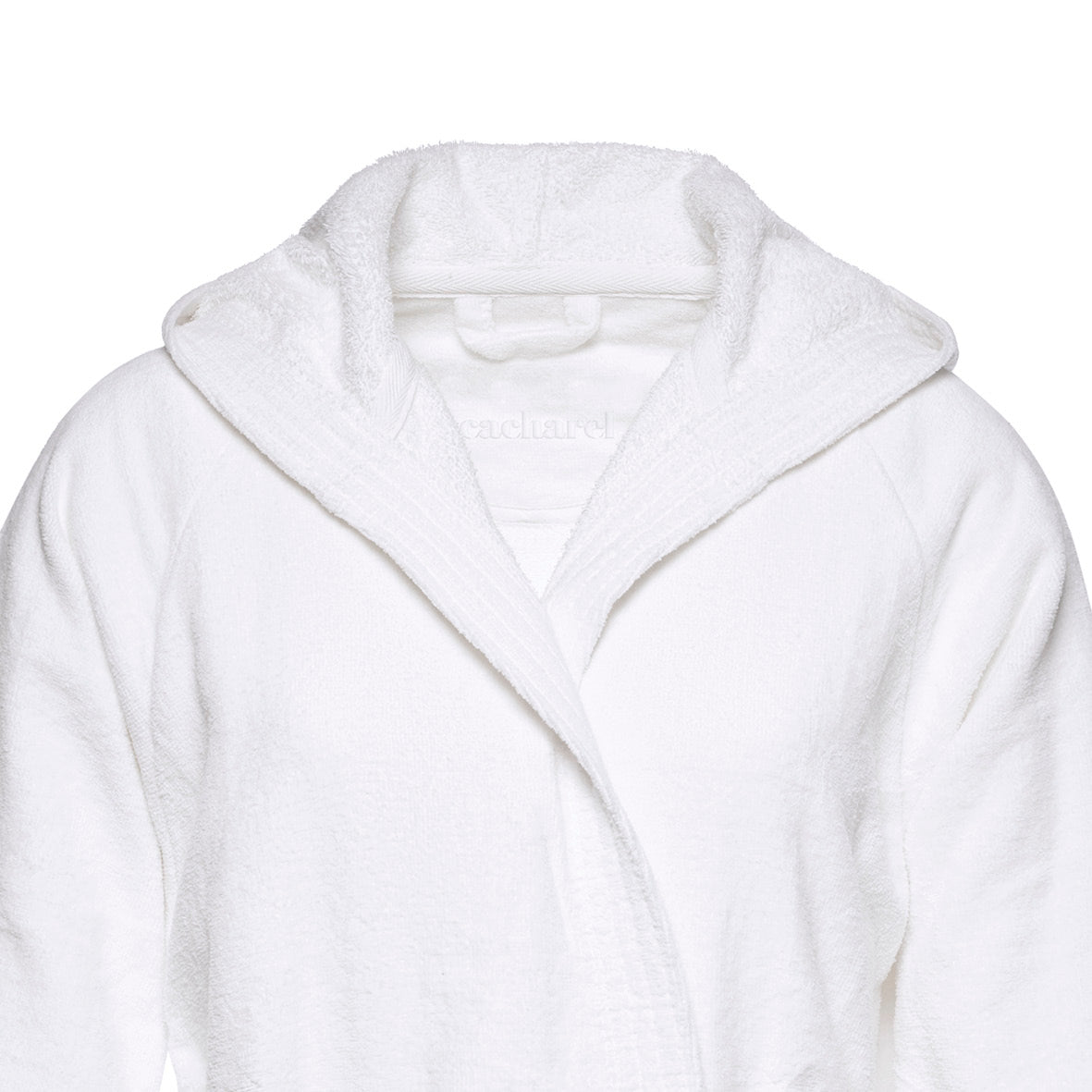 Hooded bathrobe - White