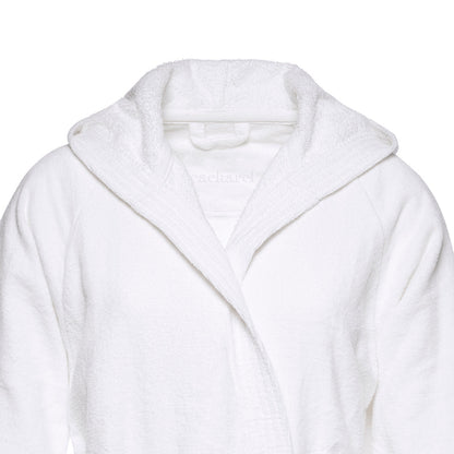 Hooded bathrobe - White