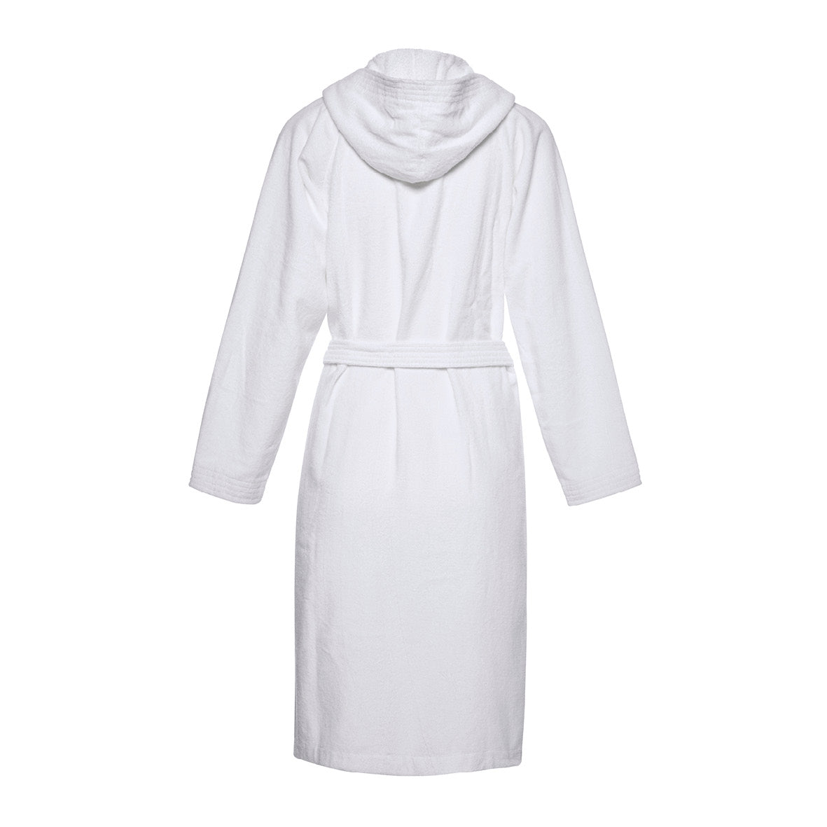 Hooded bathrobe - White