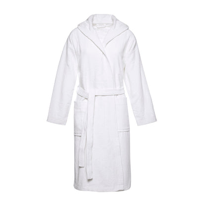 Hooded bathrobe White - S/M M