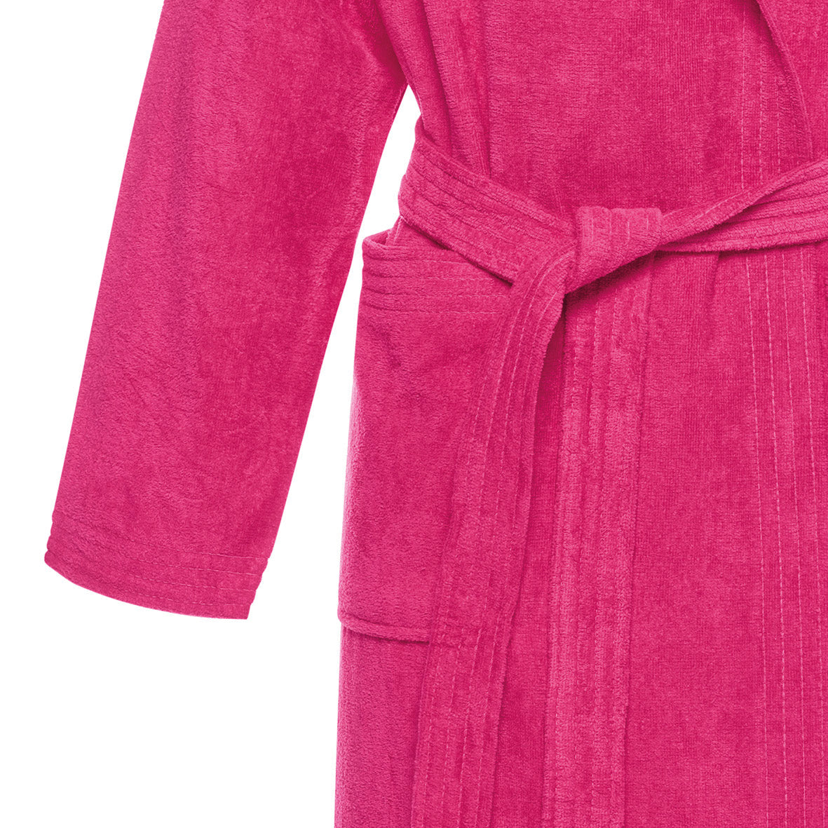 Hooded bathrobe - Fuchsia