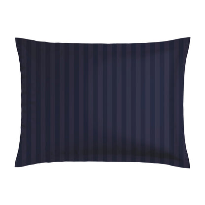 Pillowcase(s) cotton satin - Douceur caramel Dark blue