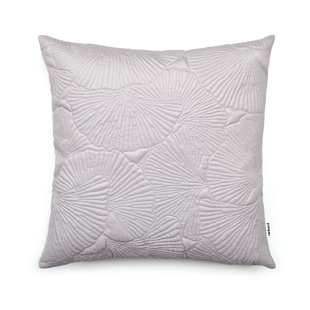 Cushion cover embossed flower Taupe - 45 x 45 cm