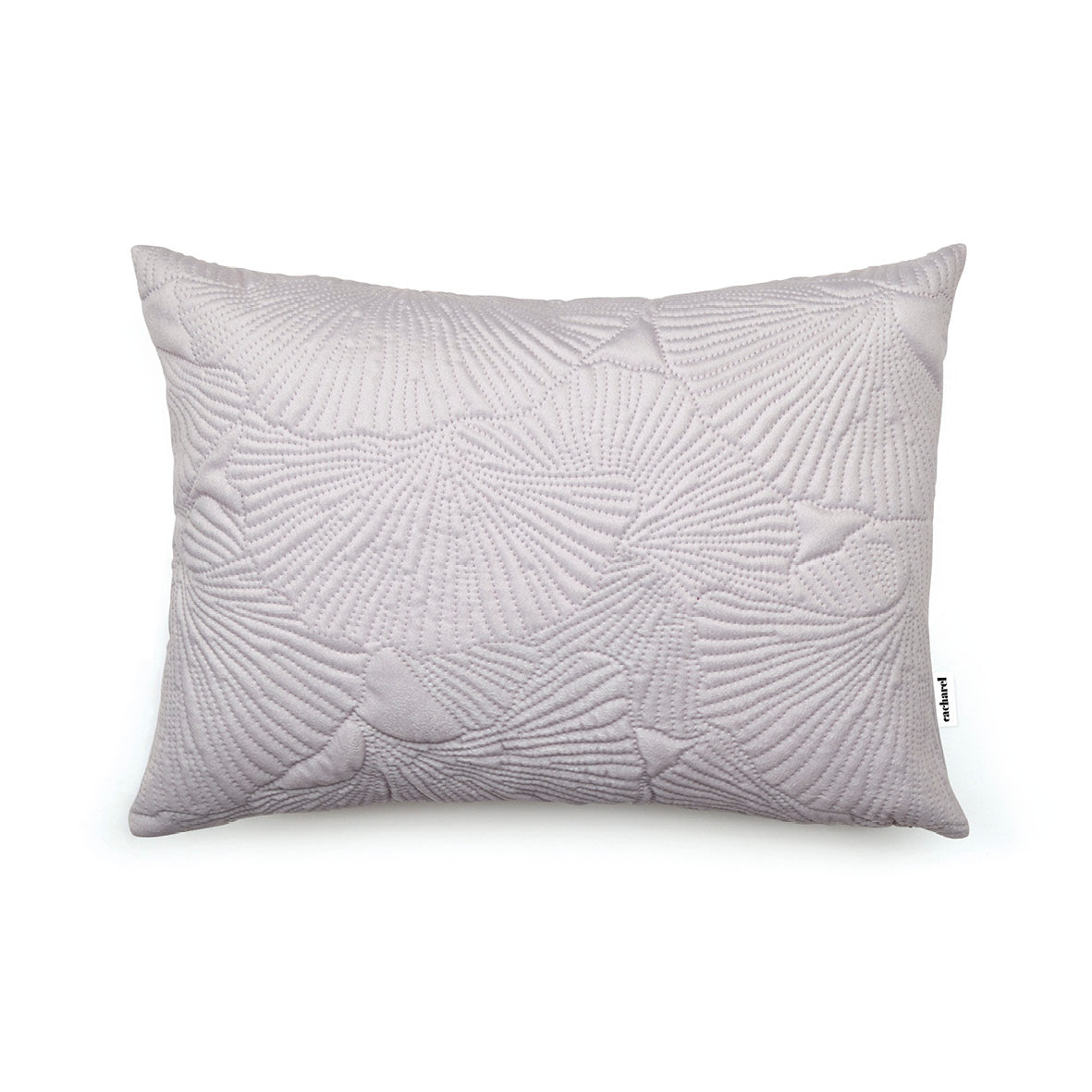 Cushion cover embossed flower Taupe - 30 x 50 cm