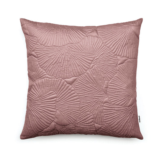 Cushion cover embossed flower Old pink - 45 x 45 cm