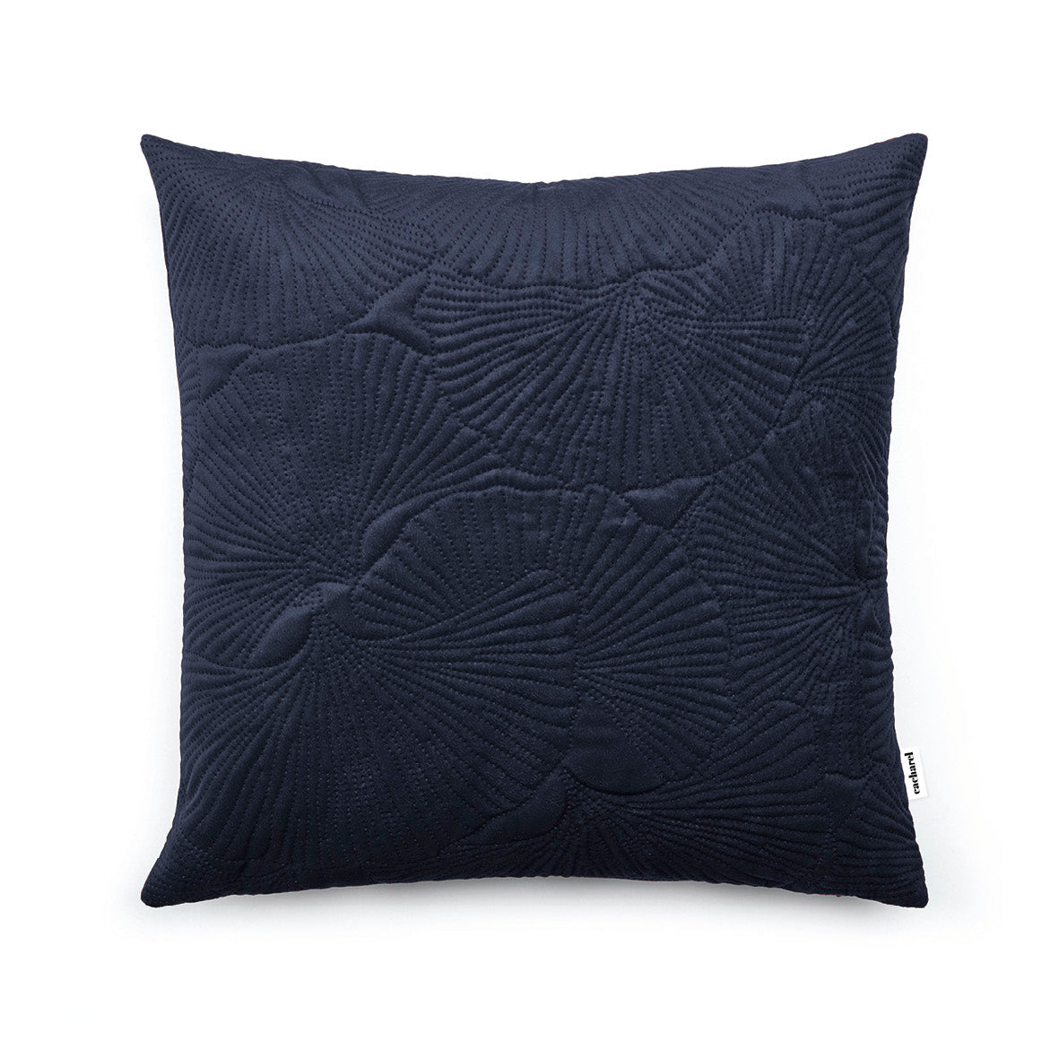 Cushion cover embossed flower Dark blue - 45 x 45 cm