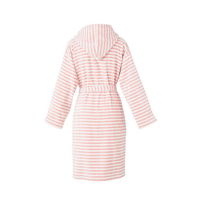 Hooded bathrobe - Hawai Pink