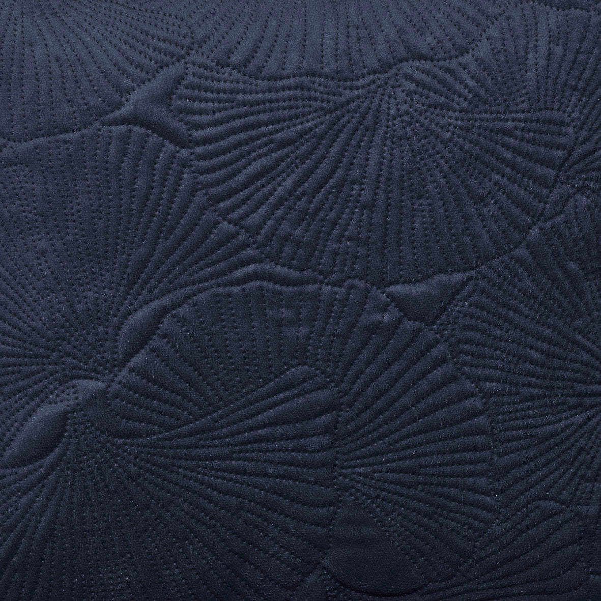 Cushion embossed flower Dark blue - 45 x 45 cm