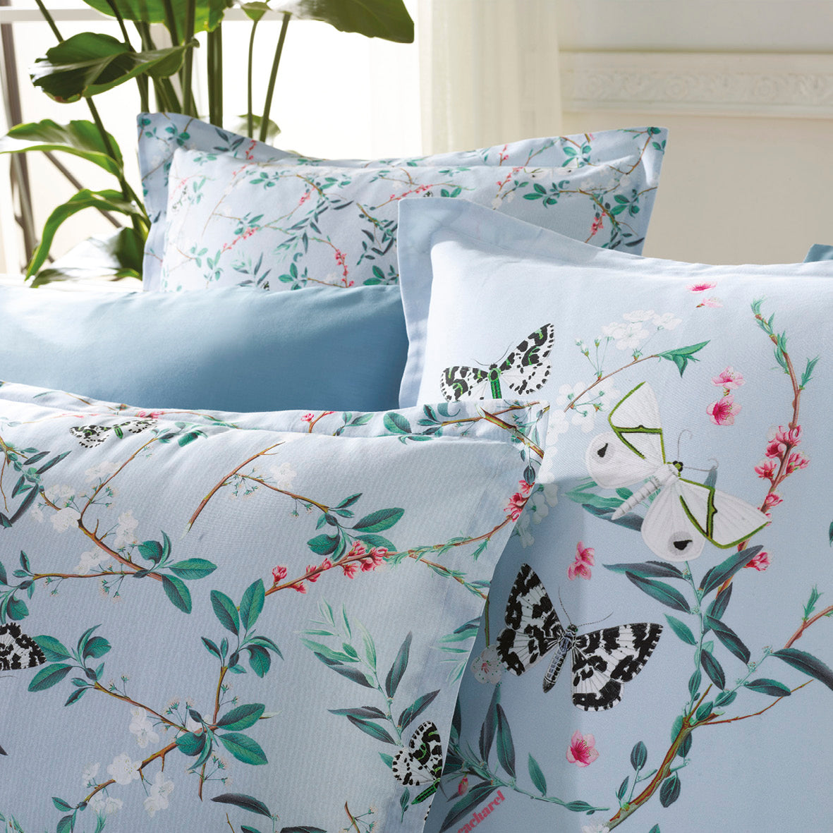 Pillowcase(s) cotton satin - Buddleia Teal