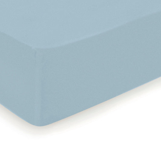 Fitted sheet cotton satin - Uni Teal