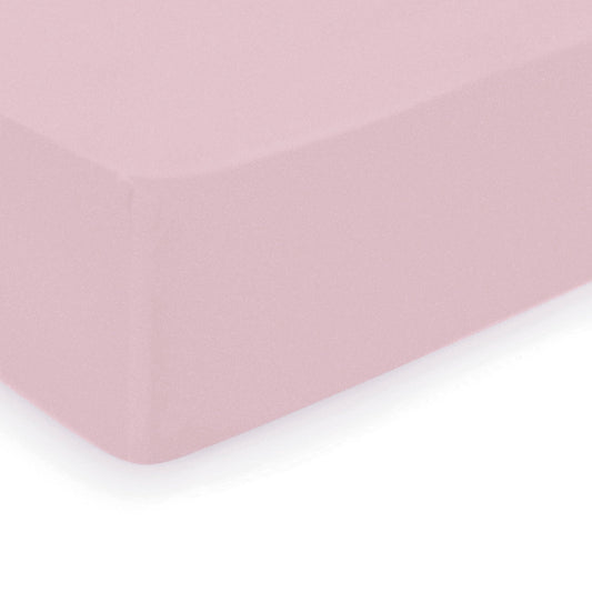 Fitted sheet cotton satin - Uni Blush Pink