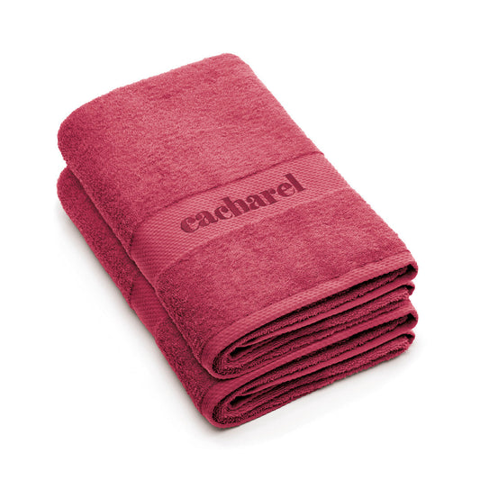 Set of 2 bath towels - 70 x 140 cm Blush pink