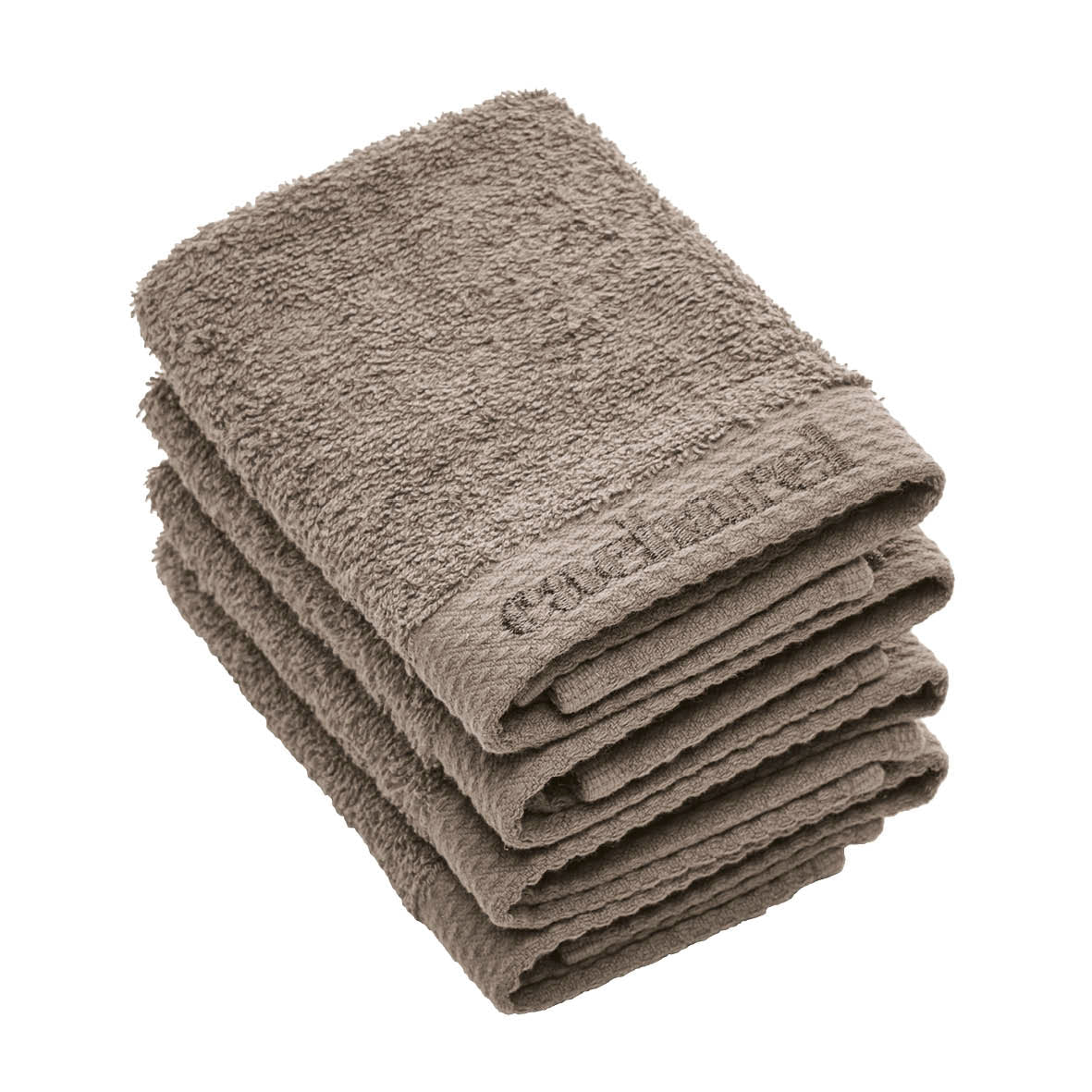 4 guest towels - 30 x 30 cm Brown