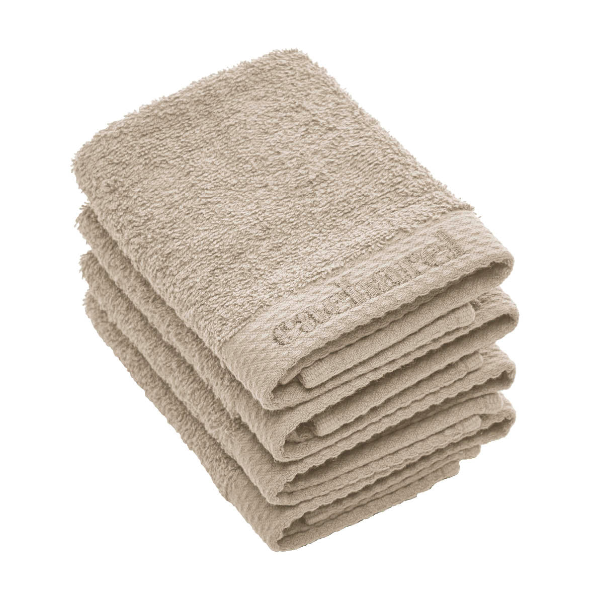 4 guest towels - 30 x 30 cm Taupe