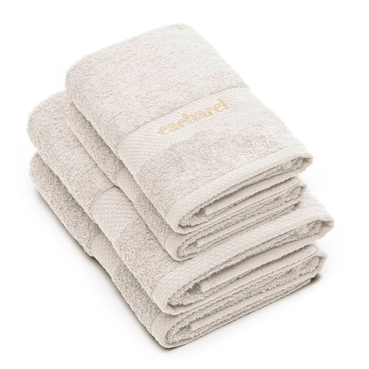 Set of 2 hand towels + 2 bath towels - 50 x 100 cm + 70 x 140 cm Sand