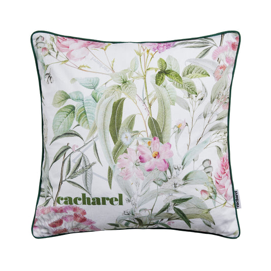 Cushion cotton - Jardin de Roses White 45 x 45 cm