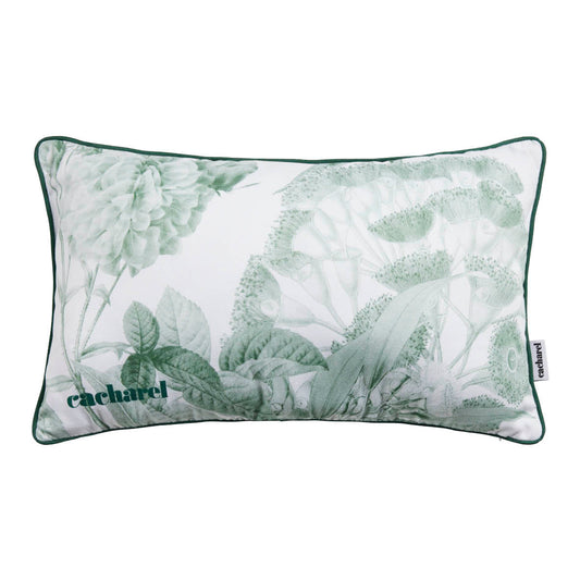 Cushion cotton - Jardin de Roses Uni Thyme Green 30 x 50 cm