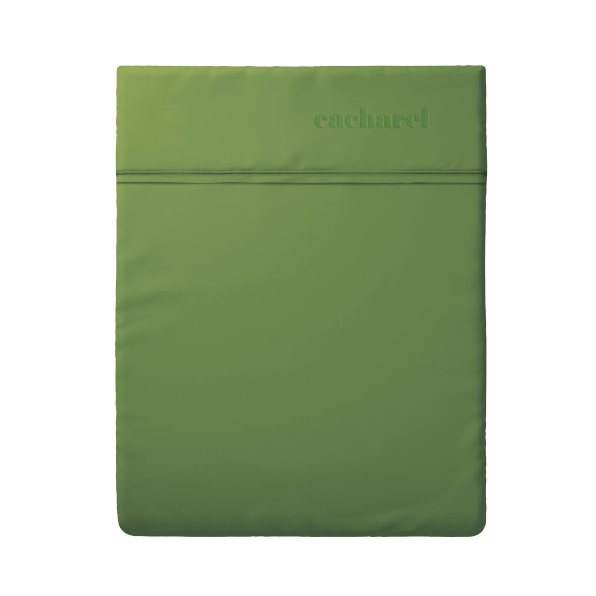 Flat sheet cotton satin - Uni Olive green