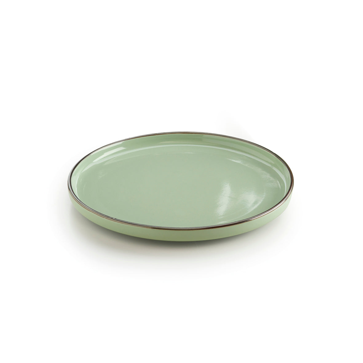 Set of 4 dinner plates - Light green