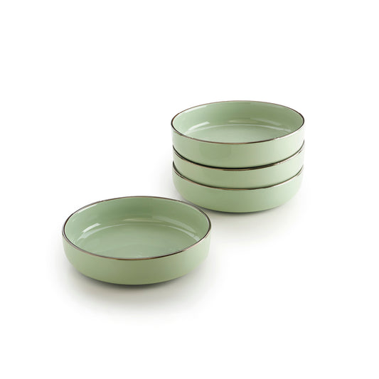 Set of 4 deep plates - Light green