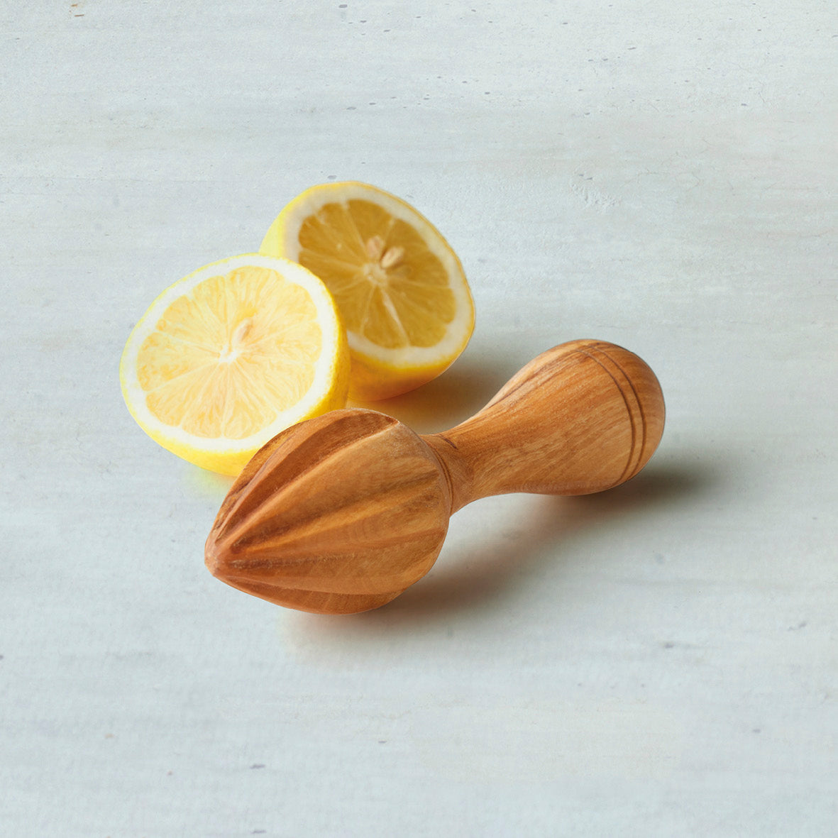 Lemon zester in olive wood