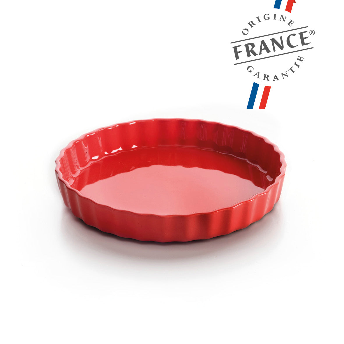 Round pie dish - Red