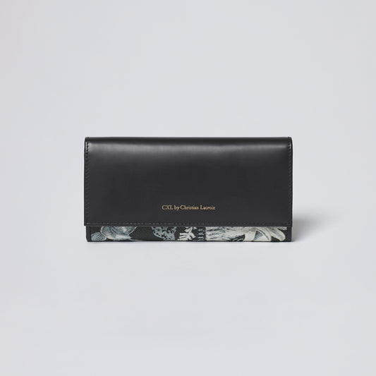 Wallet in jacquard Zanzibar - Alba Black