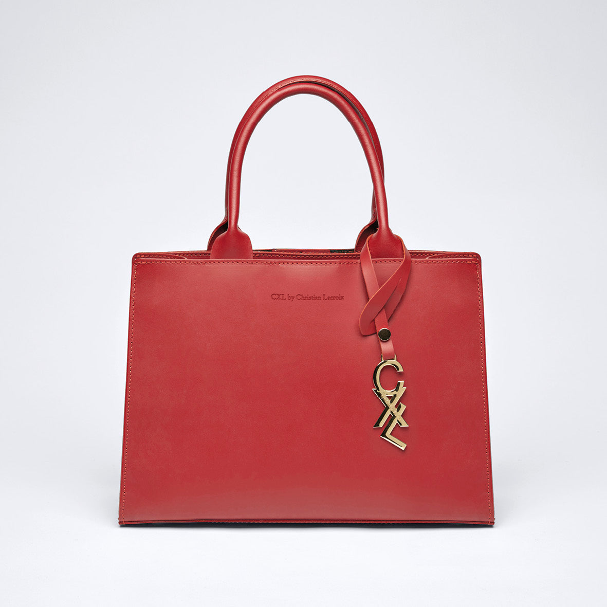 Leather handbag - Royal Red