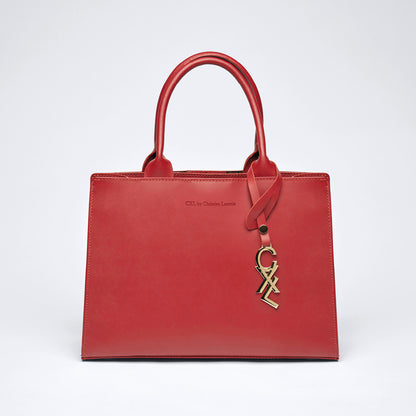 Leather handbag - Royal Red