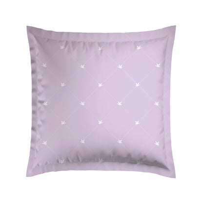 Pillowcase(s) cotton satin - Canards Lilac