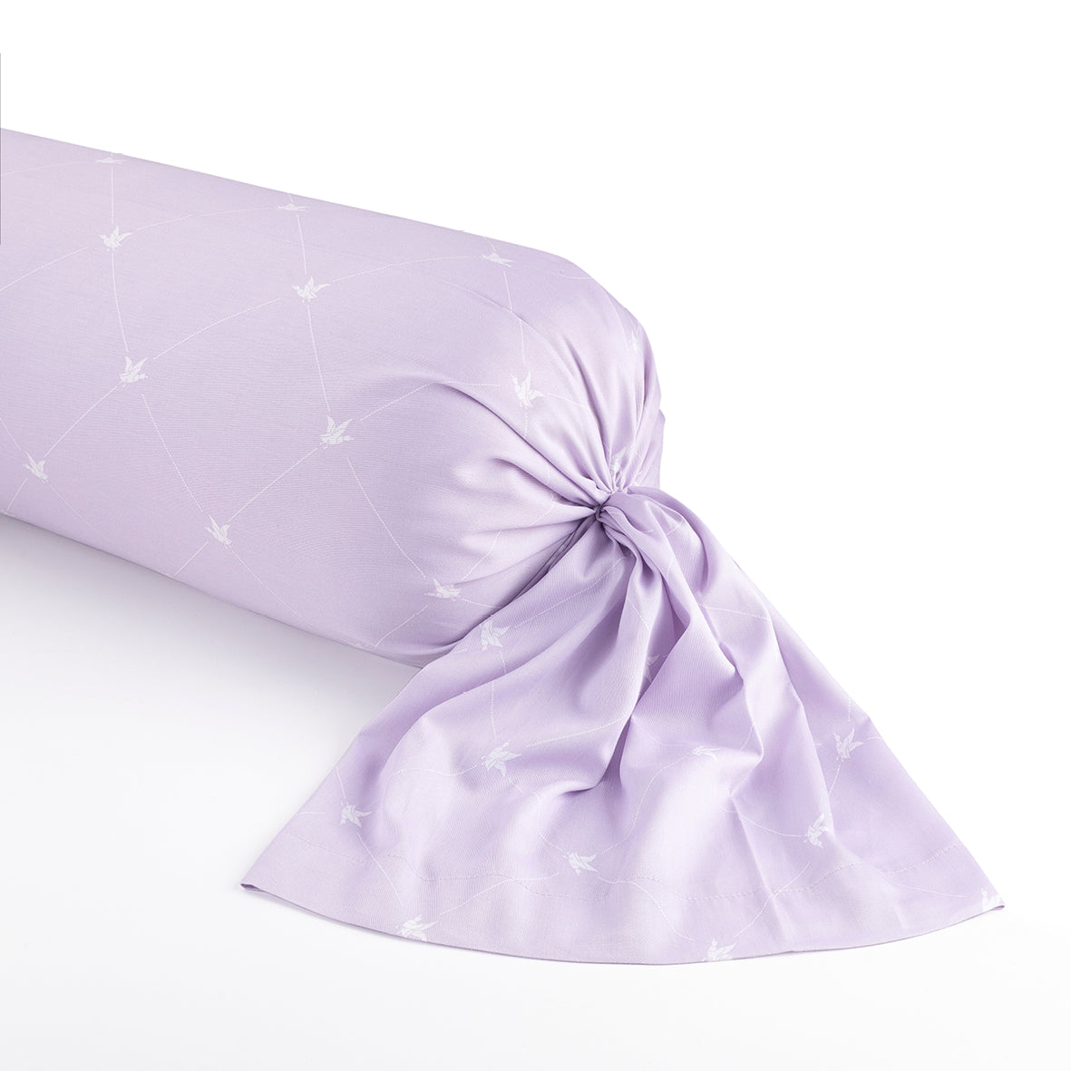 Pillowcase(s) cotton satin - Canards Lilac