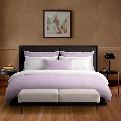 Sheet set cotton satin - Canards Lilac