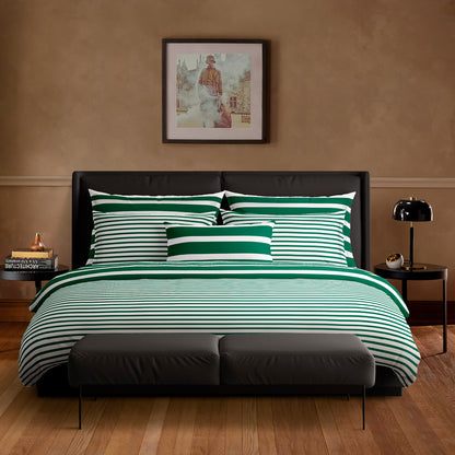 Duvet cover + pillowcase(s) cotton satin - Horizon Green