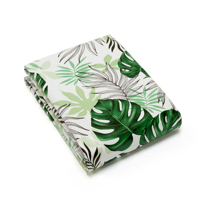 Nappe enduite anti-tache - Jardin des plantes Blanc