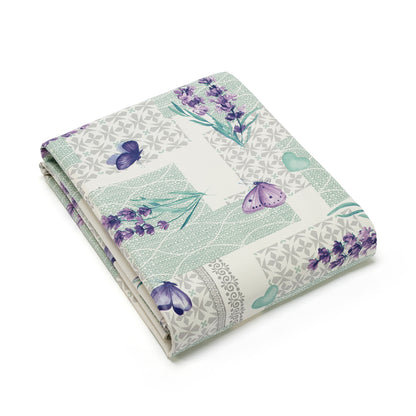 Nappe enduite anti-tache - Bouquet de lavande Lavende