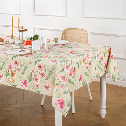 Tablecloth - Ode florale Taupe