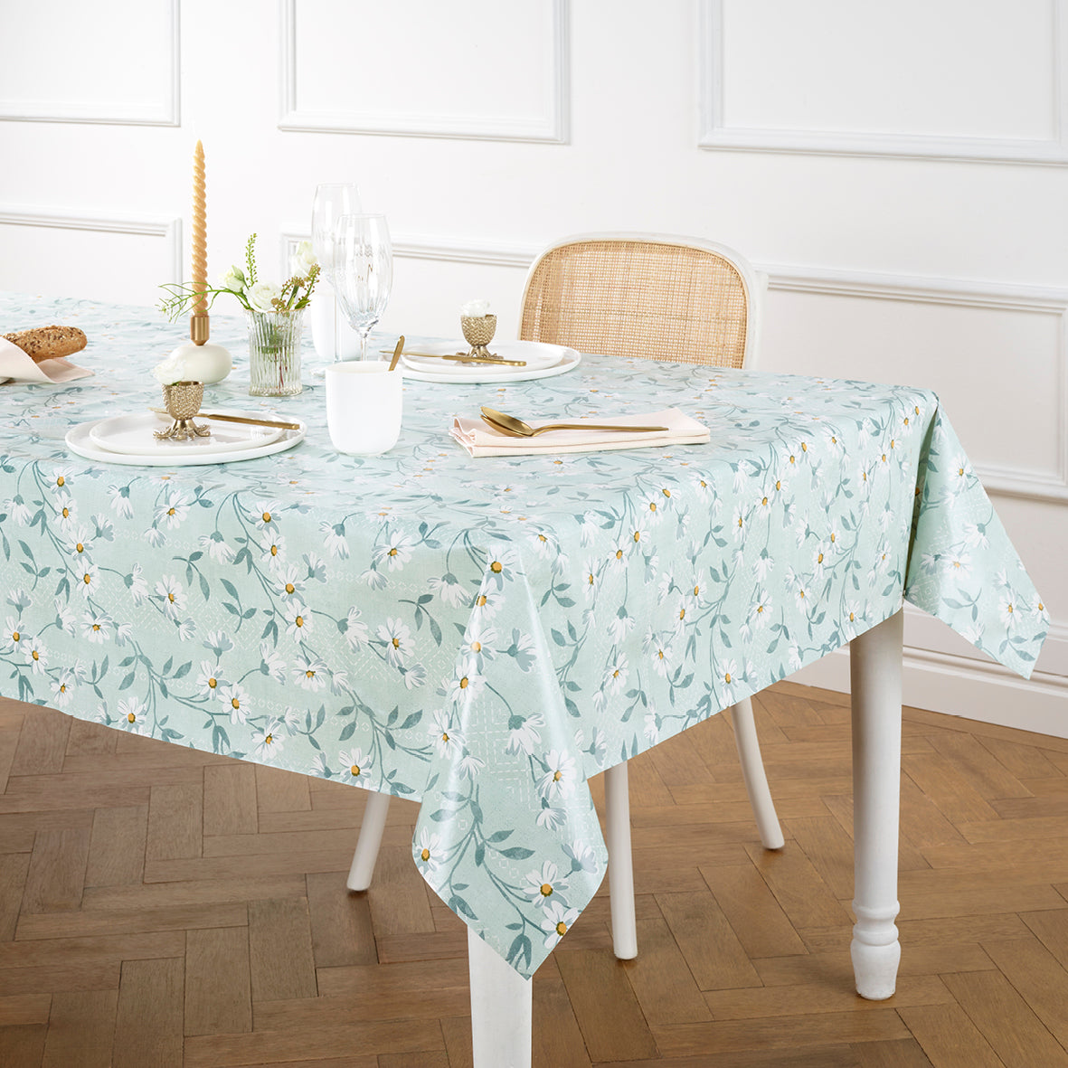 Tablecloth - Étoile d'Anvers Light green