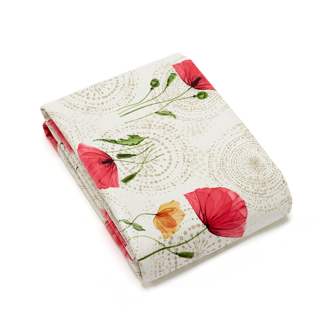 Nappe enduite anti-tache - Papaver Blanc cassé