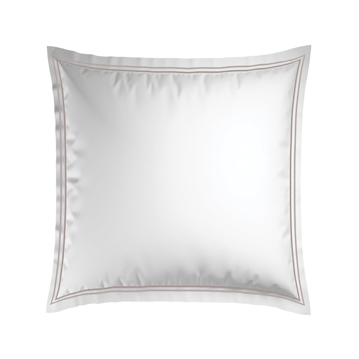 Pillowcase(s) cotton satin - Saint-Tropez Taupe / White