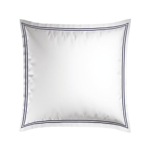 Pillowcase(s) cotton satin - Saint-Tropez Dark blue / White