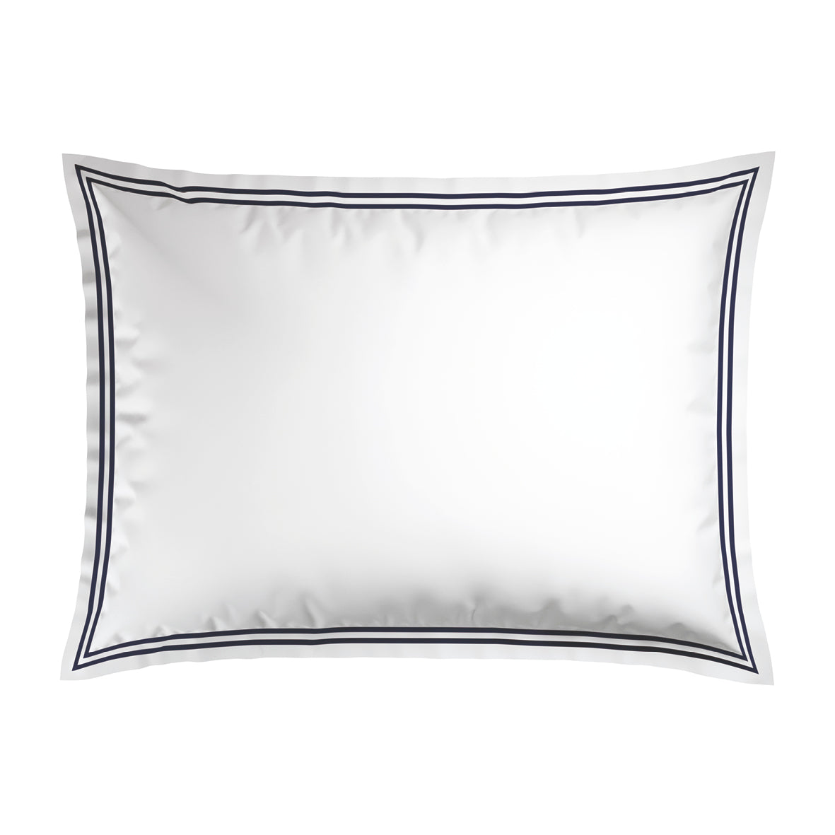 Pillowcase(s) cotton satin - Saint-Tropez Dark blue / White