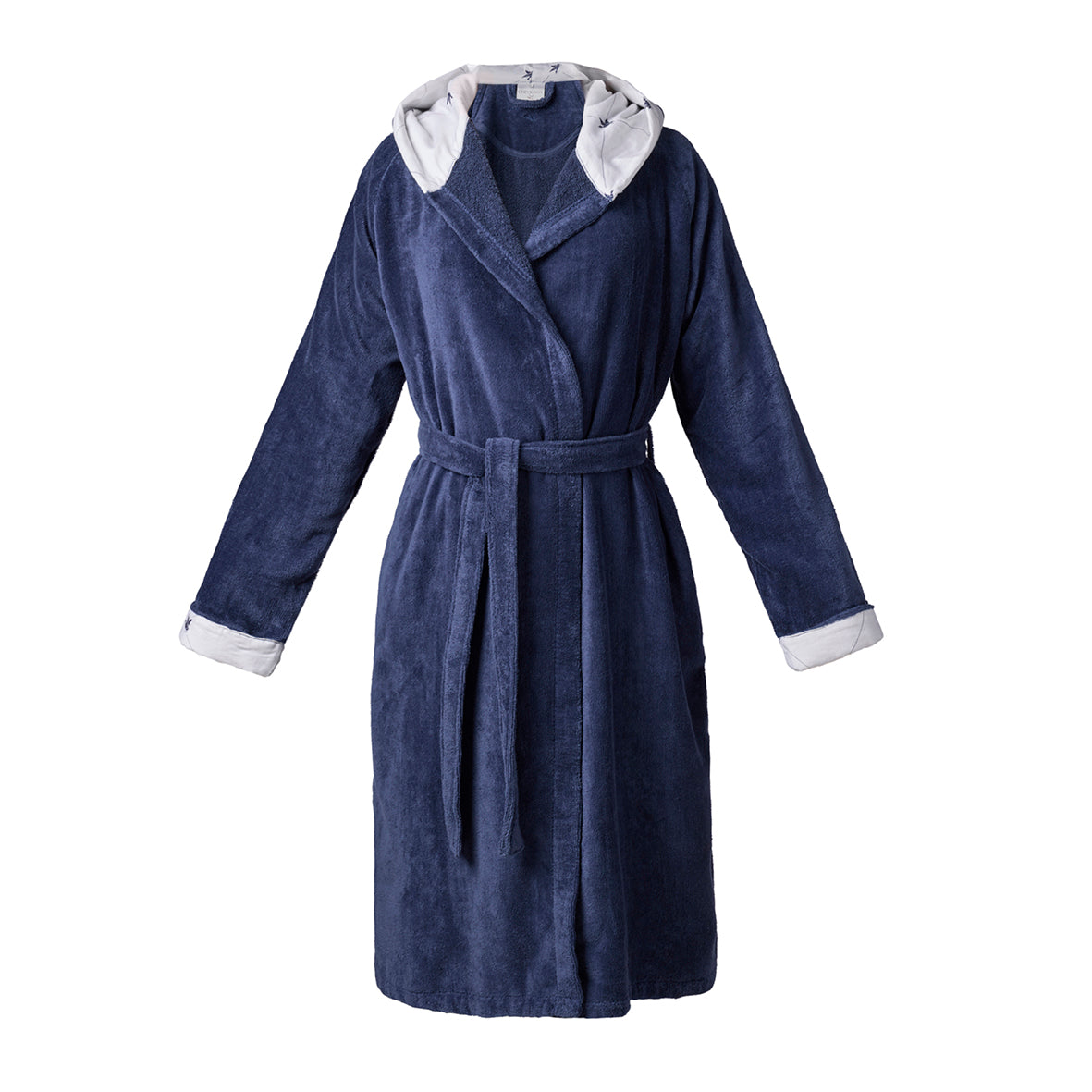 Hooded bathrobe - Canards Evy Navy blue