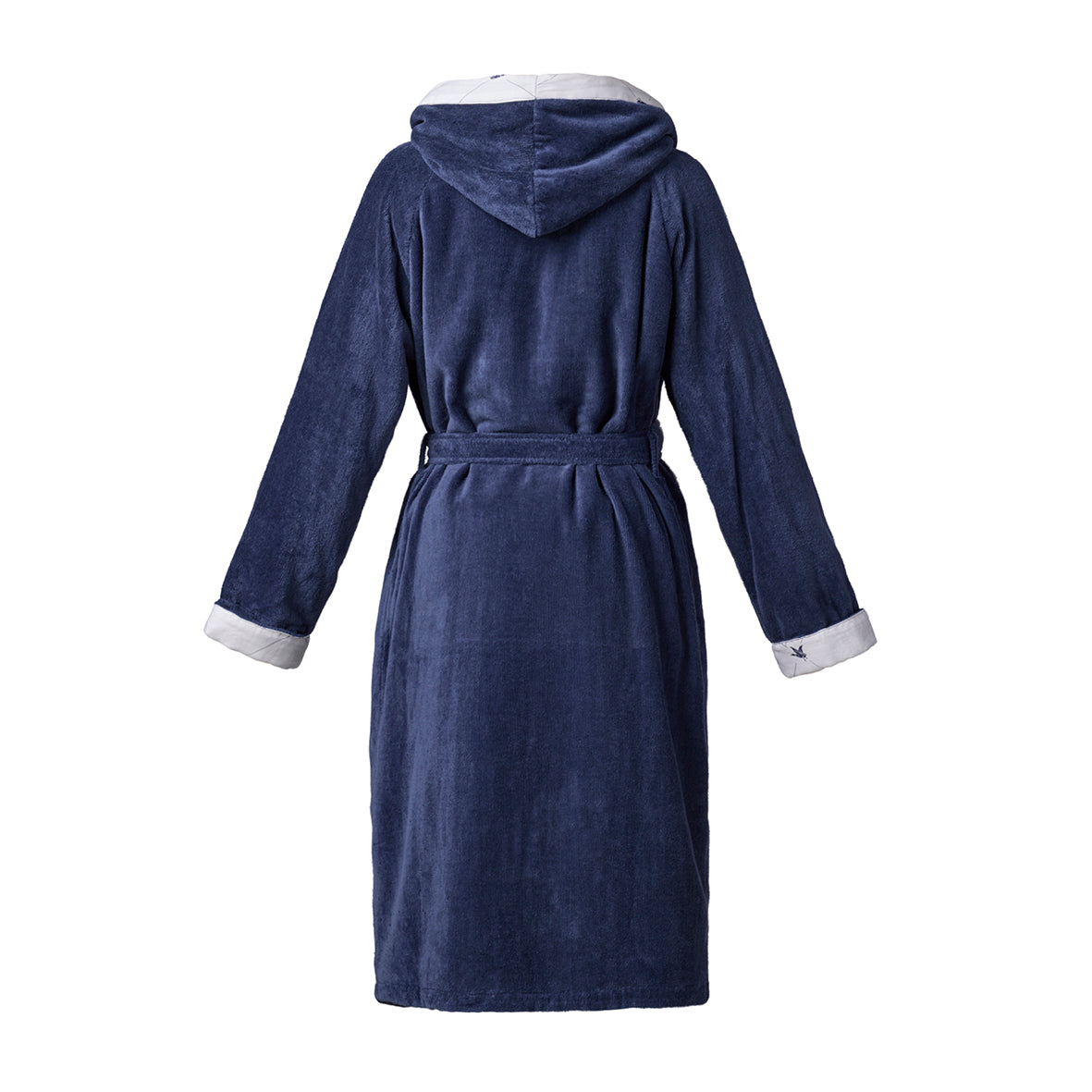 Hooded bathrobe - Canards Evy Navy blue