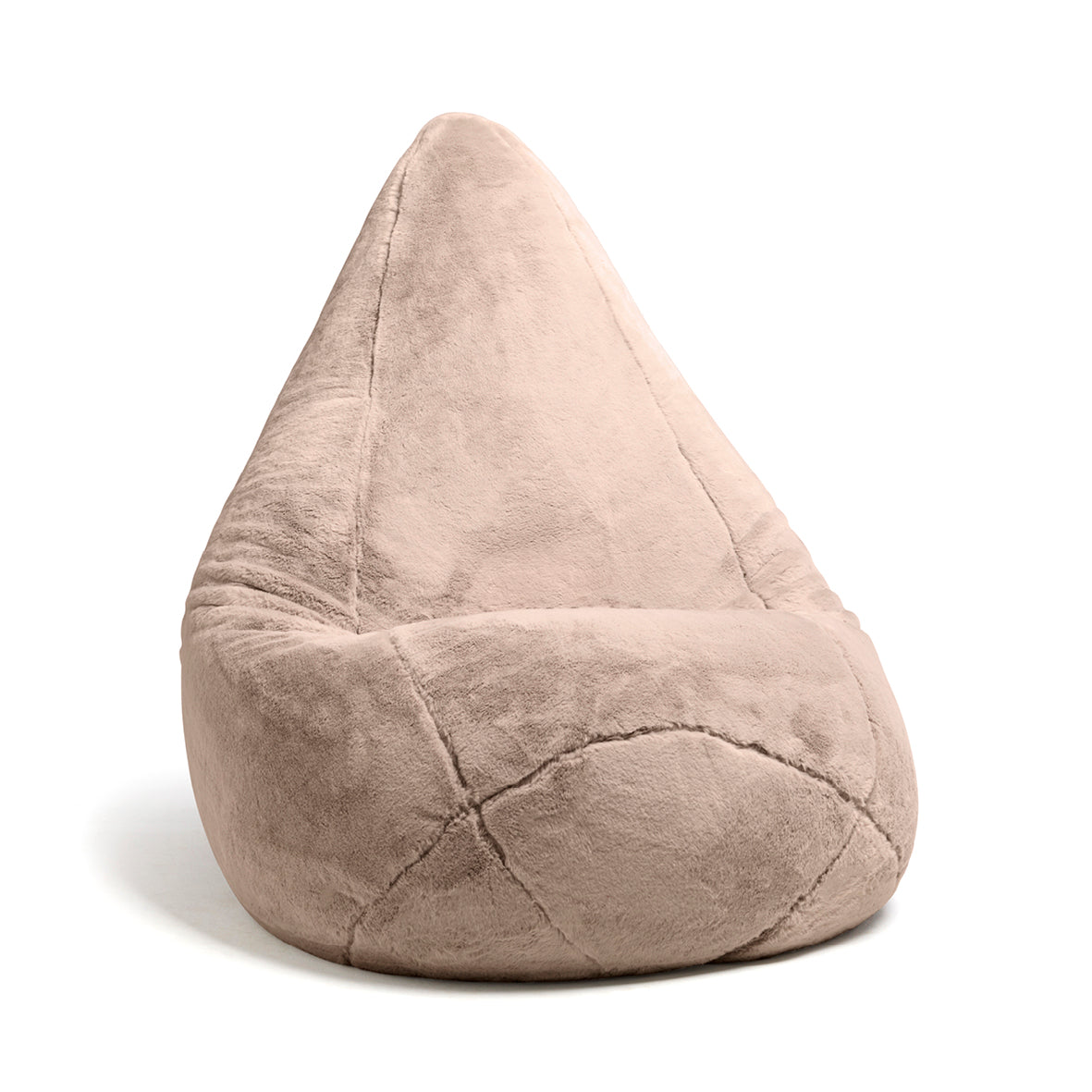 Bean bag cover fake fur  Beige - 130 x 80 cm