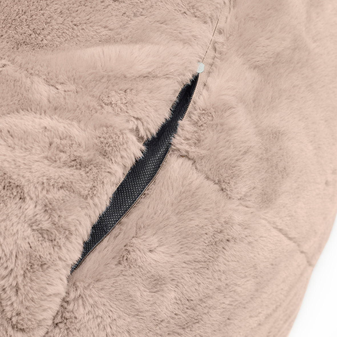 Bean bag cover fake fur  Beige - 130 x 80 cm